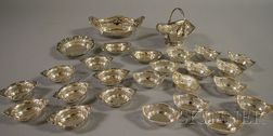 Group of Small Sterling Sweetmeat Dishes and Nut Dishes